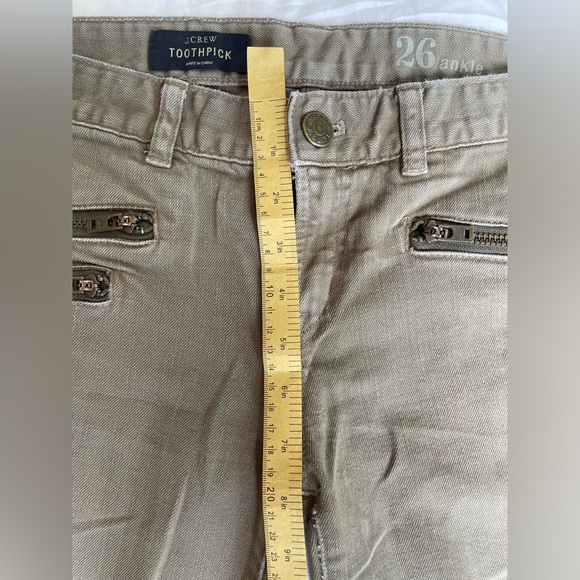 JCrew toothpick zipper jeans size 26 - Picture 6 of 10